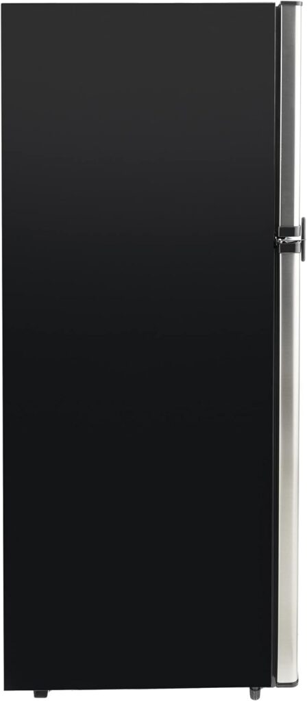 RecPro RV Refrigerator Stainless Steel | 10 Cubic Feet | 12V | 2 Door Fridge